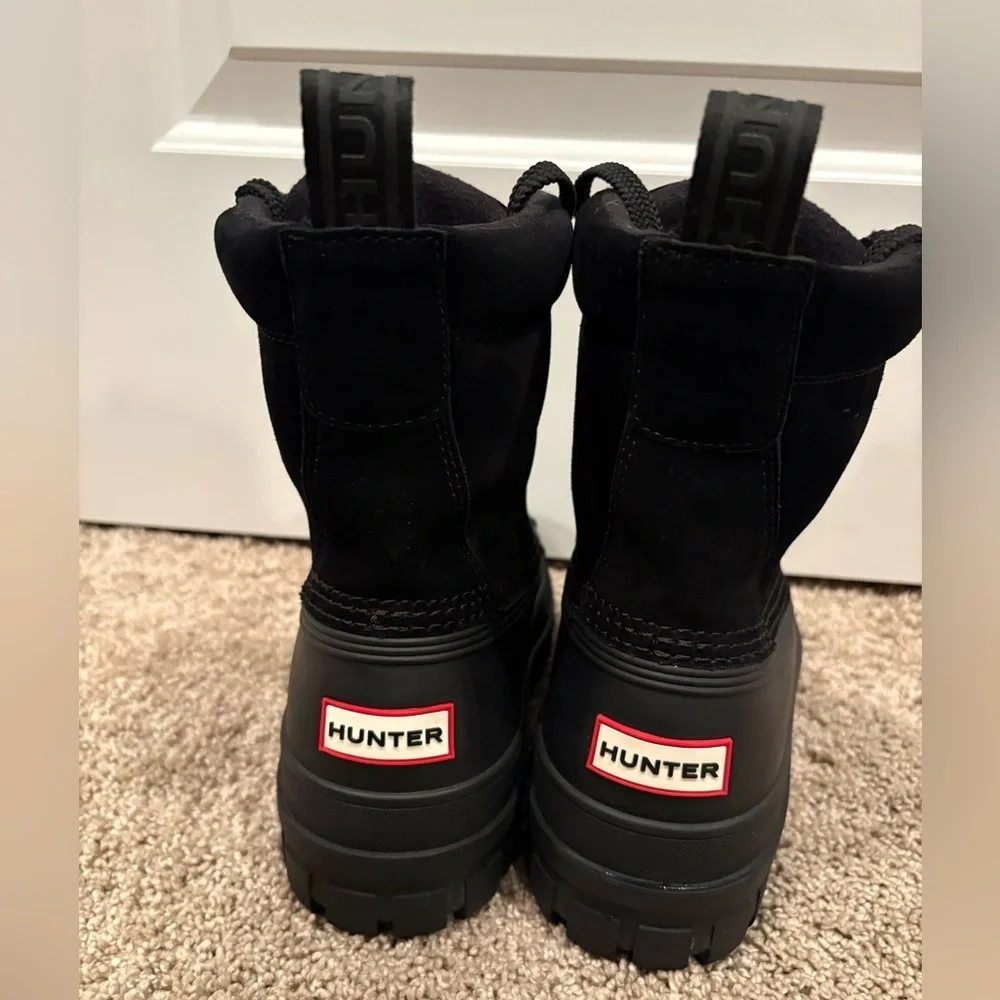 Hunter Women's Sussex Insulated Waterproof Duck Boots Black Size 9